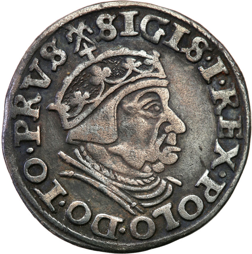 Zygmunt I Stary. Trojak (3 grosze) 1539, Gdańsk